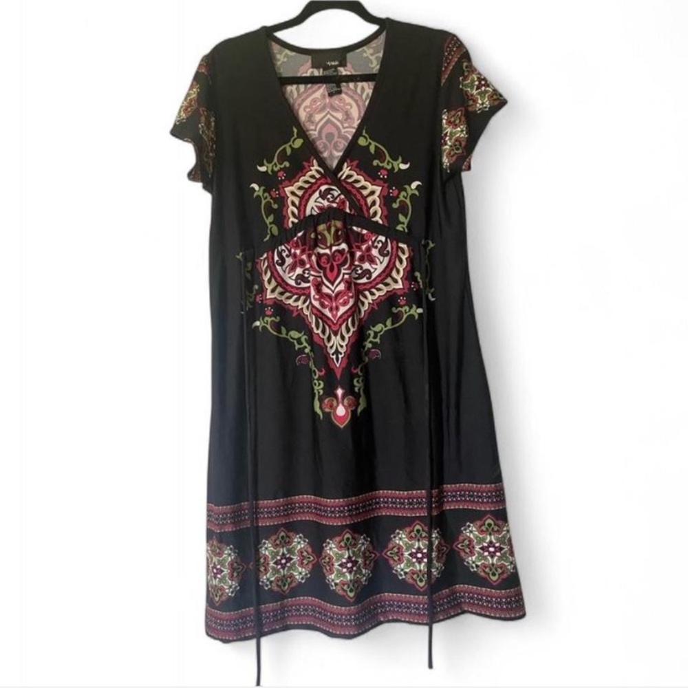 Y2K hypnotik pattern dress